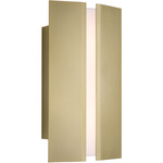 Rima Wall Sconce - Brushed Brass / Frosted Polymer