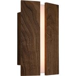 Rima Wall Sconce - Walnut / Frosted Polymer