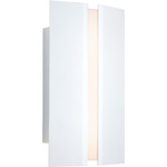 Rima Wall Sconce - Textured White / Frosted Polymer