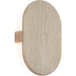 Tempus Wall Sconce - White Washed Oak / Frosted Polymer