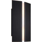 Rima Outdoor Wall Sconce - Textured Black / Frosted Polymer