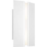 Rima Outdoor Wall Sconce - Textured White / Frosted Polymer
