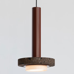 Ambra Pendant - Red / Cantera Cafe Stone