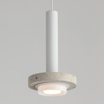 Ambra Pendant - White / Cantera Blanca Stone