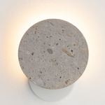 Ambra Wall Sconce - White / Cantera Blanca Stone