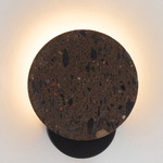 Ambra Wall Sconce - Black / Cantera Cafe Stone