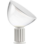 Taccia Table Lamp - Matte White / Clear