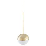 Pallina Pendant - Brass / Opal