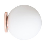 Pallina Wall Sconce - Rose Gold / White