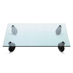 Tavolo Con Ruote Table - Black / Transparent