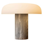 Tropico Table Lamp - Light Grey Marble / Opal