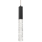 Axis Pendant - Matte Black / Clear