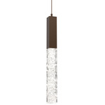 Axis Pendant - Flat Bronze / Clear