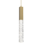 Axis Pendant - Gilded Brass / Clear