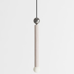 Constellation Pendant - White Oak / Brushed Stainless
