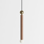 Constellation Pendant - Walnut / Brushed Brass