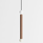 Constellation Pendant - Walnut / White