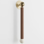 Constellation Hanging Wall Sconce - Walnut / Brushed Brass