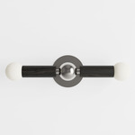 Constellation Wall Sconce - Black Oak / Brushed Stainless