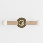 Constellation Wall Sconce - Natural Oak / Brushed Brass