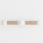 Constellation Wall Sconce - Natural Oak / White