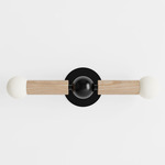 Constellation Wall Sconce - Natural Oak / Black