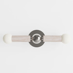 Constellation Wall Sconce - White Oak / Brushed Stainless