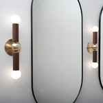 Constellation Wall Sconce - Walnut / Brushed Brass