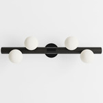 Willow Bar Wall Sconce - Black Oak / Black