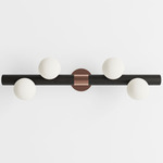 Willow Bar Wall Sconce - Black Oak / Brushed Copper