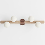 Willow Bar Wall Sconce - Natural Oak / Brushed Copper