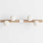 Willow Bar Wall Sconce - Natural Oak / White