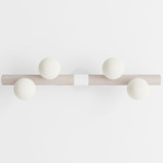 Willow Bar Wall Sconce - White Oak / White