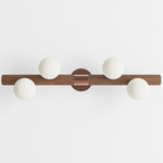 Willow Bar Wall Sconce - Walnut / Brushed Copper