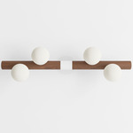 Willow Bar Wall Sconce - Walnut / White
