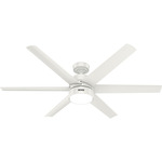 Solaria Outdoor Ceiling Fan with Light - Fresh White / Fresh White