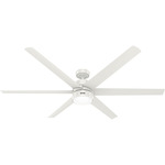 Solaria Outdoor Ceiling Fan with Light - Fresh White / Fresh White