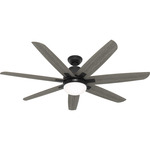 Wilder Ceiling Fan with Light - Matte Black / Dark Gray Oak