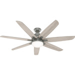 Wilder Ceiling Fan with Light - Matte Silver / Light Gray Oak