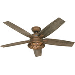 Hampshire Ceiling Fan with Light - Weathered Copper / Grey Pine