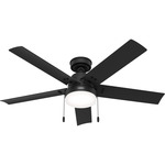 Sea Point Outdoor Ceiling Fan with Light - Matte Black / Matte Black