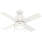 Beck Ceiling Fan with Light - Fresh White / Fresh White / Light Oak