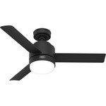 Gilmour Outdoor Ceiling Fan with Light - Matte Black / Matte Black