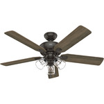 Rosner Ceiling Fan with Light - Noble Bronze / Warm Grey Oak / Natural Oak