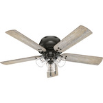 Shady Grove Low Profile Ceiling Fan with Light - Noble Bronze / Barnwood / Golden Maple