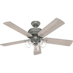 Shady Grove Ceiling Fan with Light - Matte Silver / Light Gray Oak / Warm Grey Oak