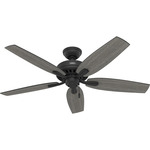 Newsome Ceiling Fan - Matte Black / Matte Black / Dark Gray Oak