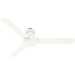 Presto Low Profile Ceiling Fan - Matte White / Matte White