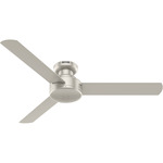 Presto Low Profile Ceiling Fan - Matte Nickel / Matte Nickel