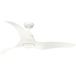 Arwen Ceiling Fan with Light - Porcelain White / Porcelain White